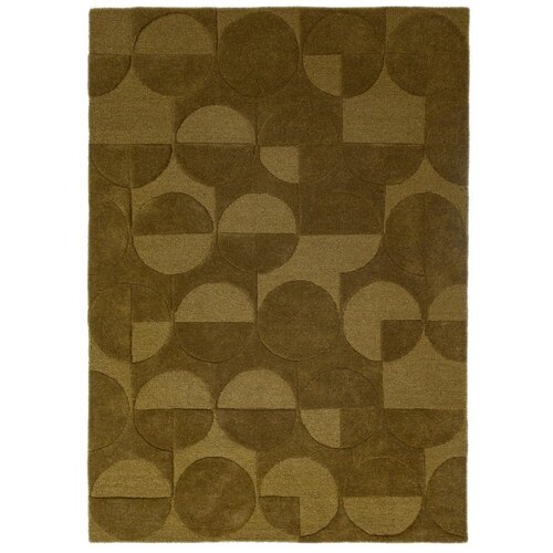 Flair Rugs Temno zelena ročno tkana volnena preproga 120x170 cm Gigi &amp;ndash; Slike