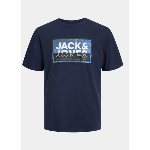 Jack & Jones Majica Logan 12253442 Mornarsko modra Standard Fit