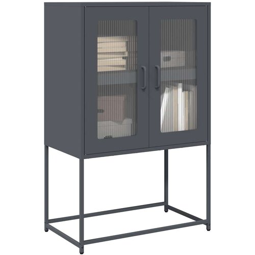 vidaXL Highboard Anthracite 68x39x107 cm Jeklo Cene