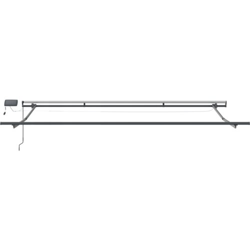 vidaXL Ročna Retraktibilna Tenda z LED Črna 500x300 cm, Tenda Zamenjavna Tkanina za 5x3 m Okvir Črna Cene