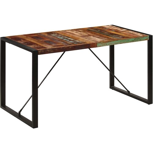  Blagovaonski stol od masivnog obnovljenog drva 140 x 70 x 75 cm Slike