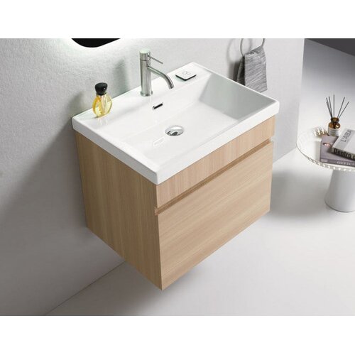 UNI-LINE Toaletni ormarić UNILINE LUMA 601BRW sa lavaboom, soft close fioka (UL601BRW) Slike