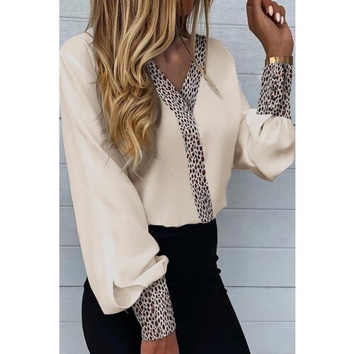 Fenzy Elegantna Bluza S Leopard Uzorkom Polina, Krem Cijene