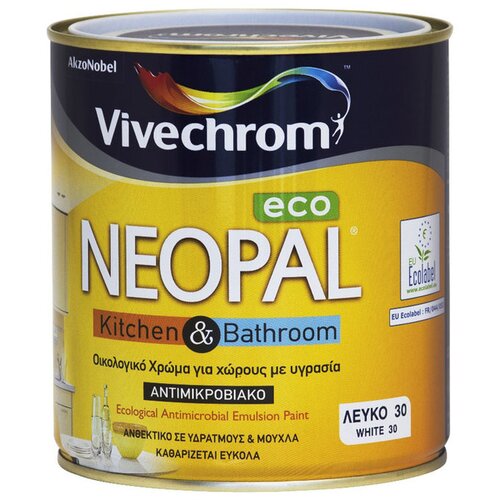 VIVECHROM Boja za kuhinje i kupatila Neopal Eco, 0,75l, Bela Cene