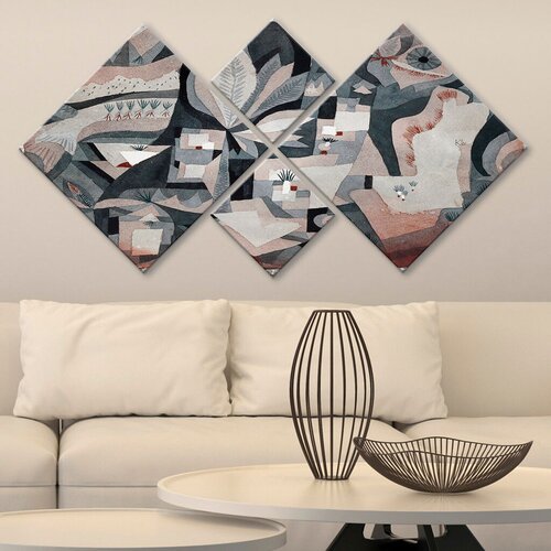 Wallity slika 4MDF3586223, 60x115 cm, 4 dela Cene