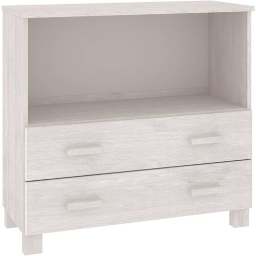 Maison Chic Komoda - Predalnik HAMAR bela 85x35x80 cm trdna borovina, (21716693) Cene