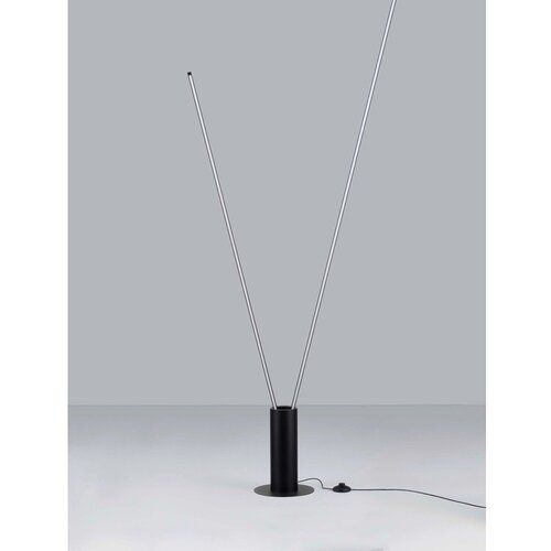 Nova Luce Mat crna metalna LED stojeća svjetiljka sa savitljivom konstrukcijom (visina 181 cm) Kimolia &amp;ndash; Slike