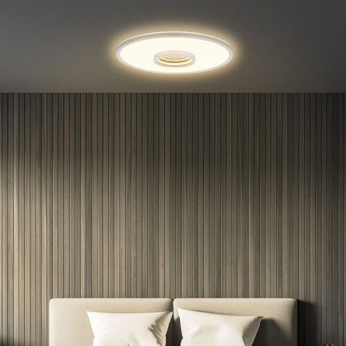 BRILONER 3847014 - led plafonsko svetlo toro LED/18W/230V, prečnik 42 cm, mat hrom Slike