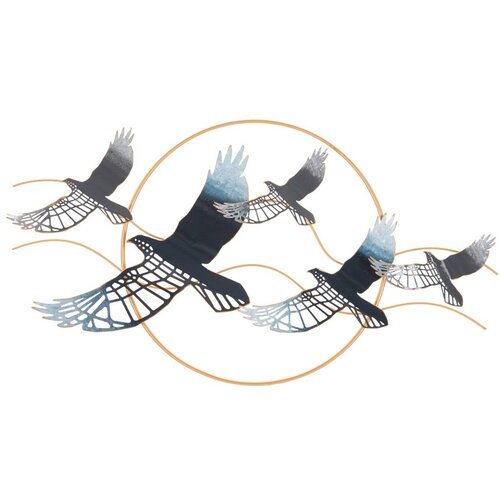 Mauro Ferretti Kovinska stenska dekoracija 91x50 cm Birds – Cene