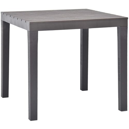 The Living Store Vrtna miza mocha 78x78x72 cm plastika - Vrtna Miza, (21468348) Slike