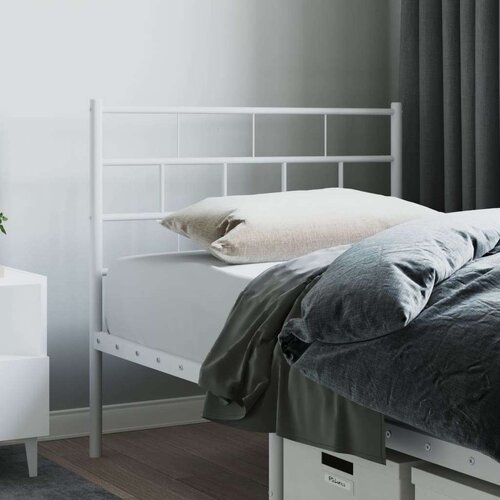  Kovinsko vzglavje belo 75 cm, (20952879) Slike