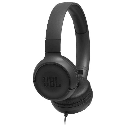 JBL naglavne slušalke z mikrofonom T500 črne Cene