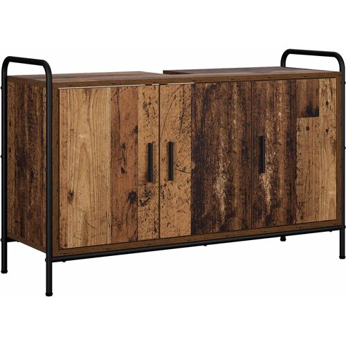  Set ormarića za kupaonicu 4 kom. Staro drvo 40 x 36 x 181 cm Slike