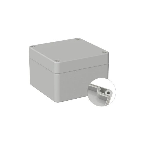 TRU COMPONENTS univerzalno kući&amp;scaron;te 82 x 80 x 55 pc svijetlosiva (ral 7035) 1 St. Slike