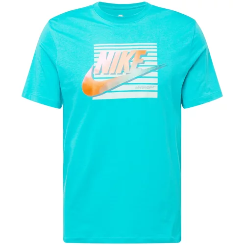 Nike Sportswear Majica 'FUTURA' turkizna / svetlo modra / temno oranžna / roza
