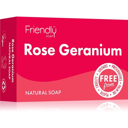 Friendly Soap Natural Soap Rose Geranium naravno milo 95 g Cene