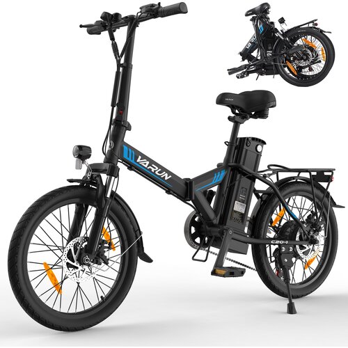 VARUN Zložljivo električno kolo C20-1, 48V 250W 374,4Wh baterija, črna, (5000007870) Cene