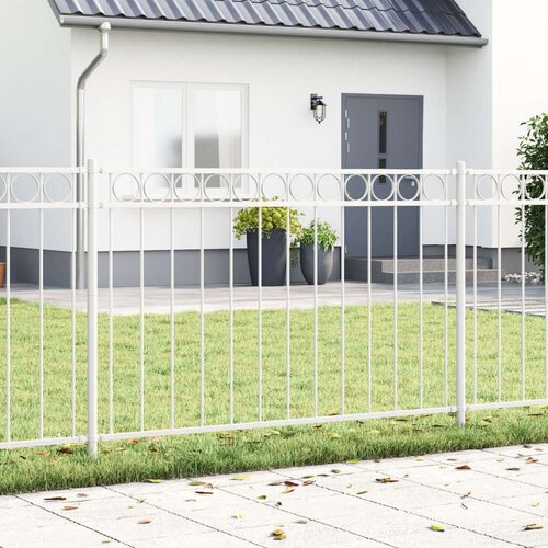 vidaXL Ograde za vrt bijela 1,7x0,8 m čelik Cijene