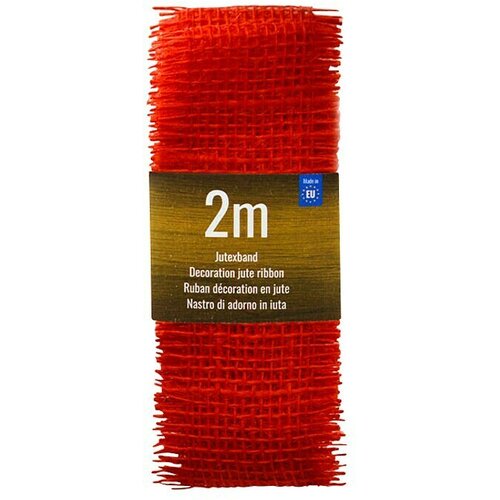  Trak iz jute (200 x 6 cm, rdeč) Cene