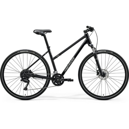 Merida CROSSWAY 100 III2 glosy black ženski trekking bicikl (MY25) - WS (18,5) Cijene