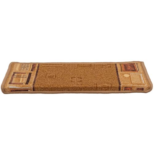  Otirači za stepenice samoljepljivi 10 kom 65x21x4 cm bež Slike