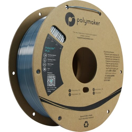 Polymaker PolyLite Silk PLA Chrome Cene