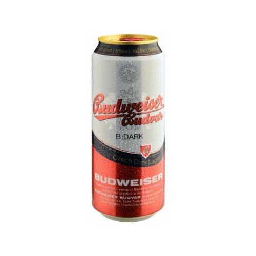 Budweiser crno pivo 500ml limenka Slike