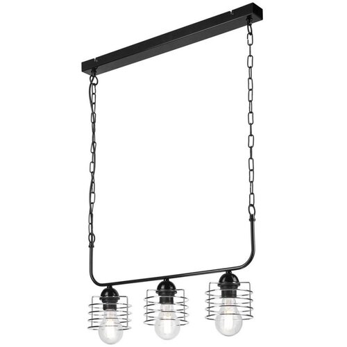  Luster na lancu MORGAN 3xE27/60W/230V crna/hrom Cene