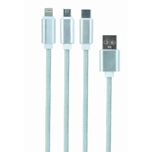 Cablexpert Kabel USB combo 3-v-1 srebrn, (20441780)
