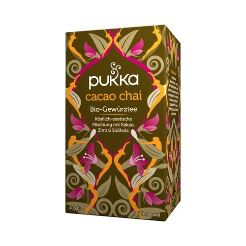Pukka Bio začimbni čaj Cacao Chai Cene