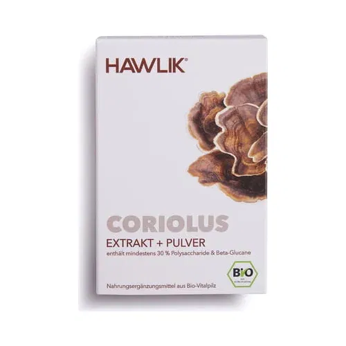 Hawlik Organski Coriolus Ekstrakt + prah u kapsulama - 60 kaps.