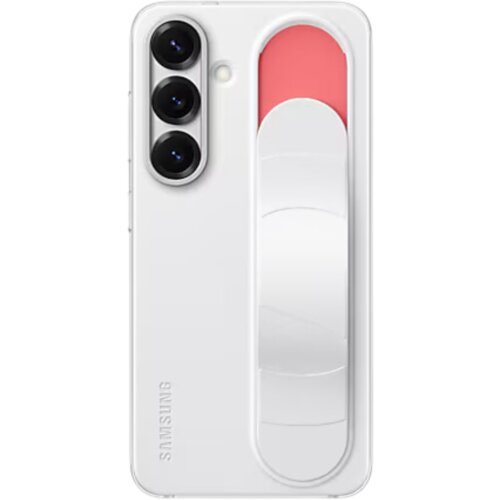  Silikonsko ohi&scaron;je za Galaxy S25 s trakom za stojalo, Bela, (21724012) Cene