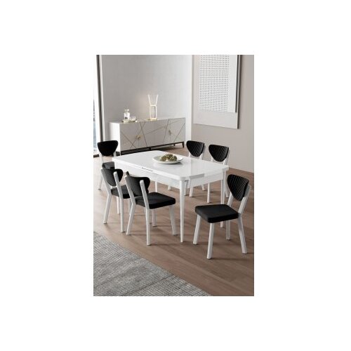 Hanah home trpezarijski set, 7 dijelova, crni Cijene