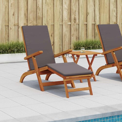  Ležaljka koja se može preklopiti i nagnuti 2 pcs Tamnosiva Cene