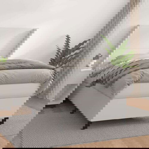  Box spring postelja z vzmetnico bel 100x200 cm umetno usnje, (20790565) Slike