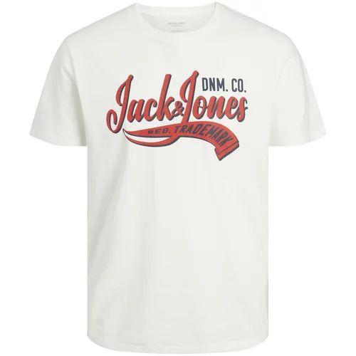 Jack & Jones Plus Majica tamno plava / crvena / bijela