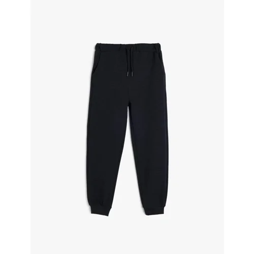 Koton Basic Jogger Sweatpants with Tie Waist Pocket