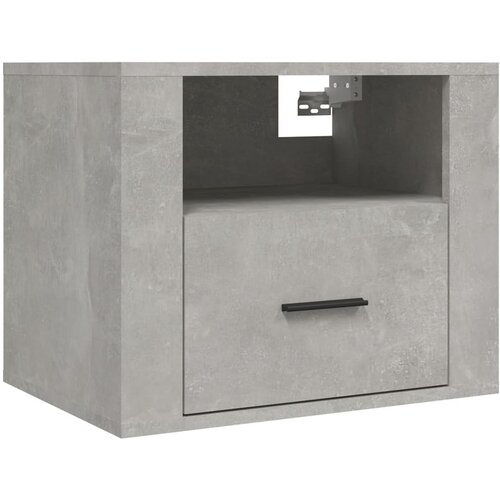  Zidni noćni ormarići 2 kom siva boja betona 50x36x40 cm Slike