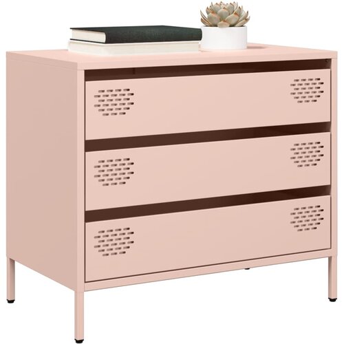 vidaXL Komoda roza 68x39x58,5 cm hladno valjano jeklo Cene