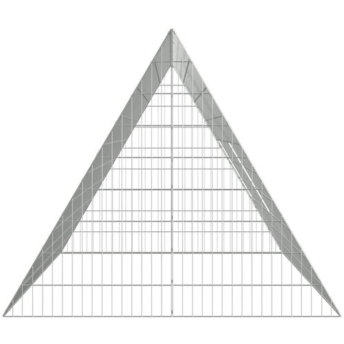  Kavez za zečeve Srebrno 215 x 100 x 85 cm Cinkani čelik Slike
