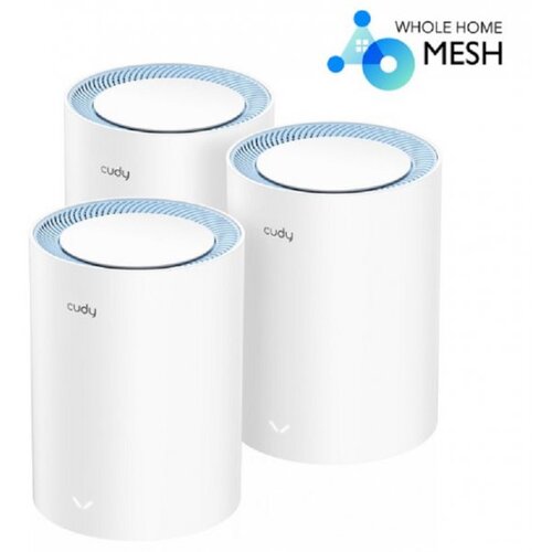 Cudy Acces Point M1200 (3-pack) V1.0, AC1200, MESH WIFI, 300MBPS/867MBPS, 3 komada, bijeli Cijene