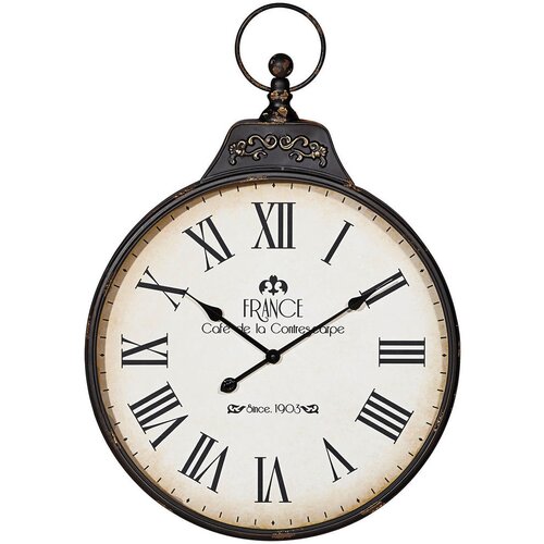 Ambia Home STENSKA URA CB13032, 60/86 črna, bela Cene