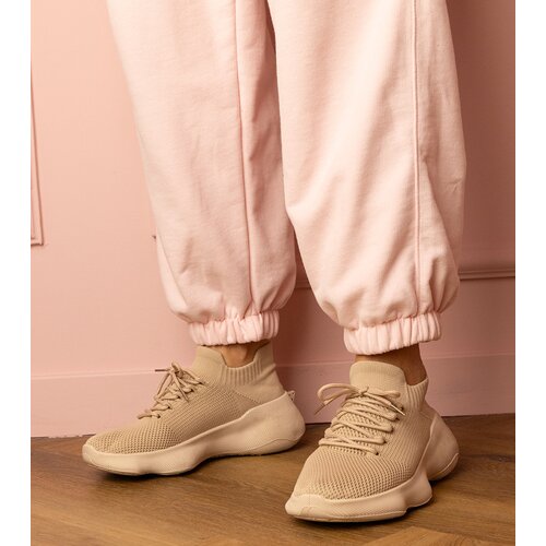 D/CEO marka niezdefiniowana Beige sporty sneakers with sock-like upper Zurry Slike