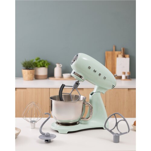Smeg SMF05PGEU Kuhinjski robot mint z W, 50. letnim stilom, 1000 4,8 litra za in posoda me&amp;scaron;anje dodatki Slike