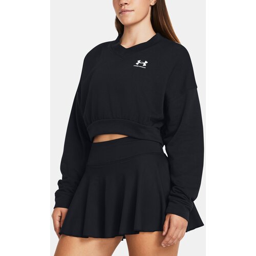 Under Armour Sweatshirt UA Rival Terry OS Crop Crw-BLK - Women Slike