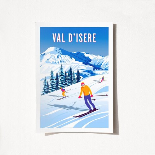 Wallity poster Val D'Isere-2005, 50x70 cm Cene