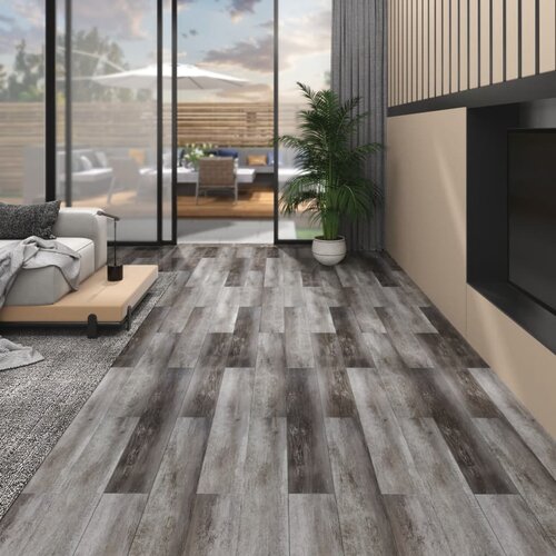 vidaXL PVC talne plošče 4,46 m² 3 mm samolepilne črtast les Cene