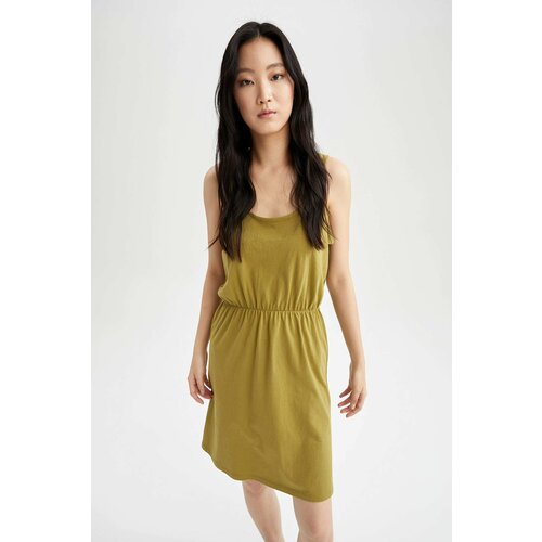 Defacto Relax Fit Strappy Ruched Mini Dress Slike