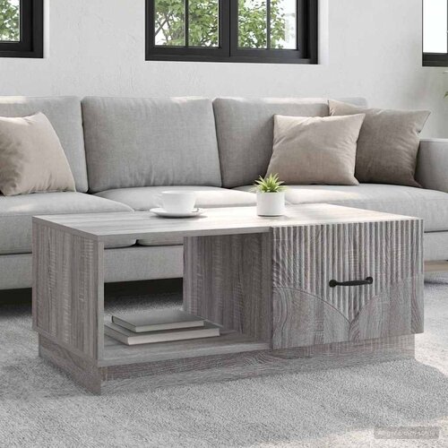  Kava Stol Siva sonoma 90 x 50 x 37 cm Konstruirano drvo Slike