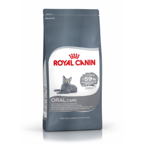 Royal Canin ORAL SENSITIVE 30 – dokazano smanjeno obrazovanje zubnog kamenca / 59% za 28 dana upotrebe 400g Slike